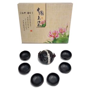 黑色定窑功夫茶具
