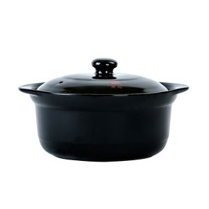 康舒 陶瓷砂锅煲汤煲瓷煲明火炖 1# 2.4L 适合2-3人