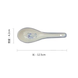 锦上添花釉中彩小汤匙